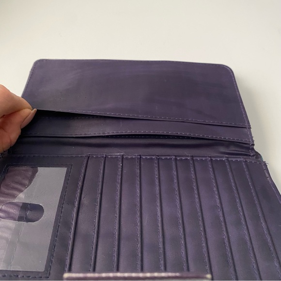 Purple stripped wallet with Calculator - Picture 12 of 12